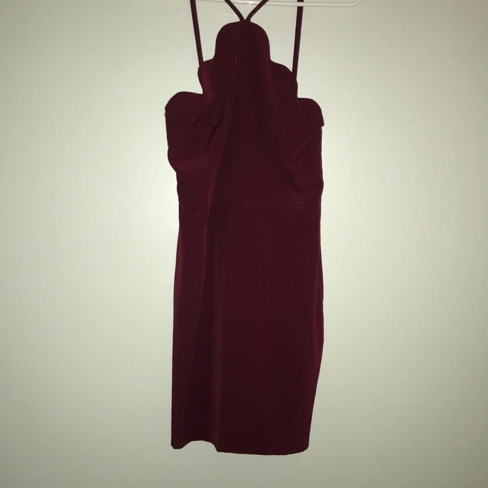 Burgundy dress from Missguided